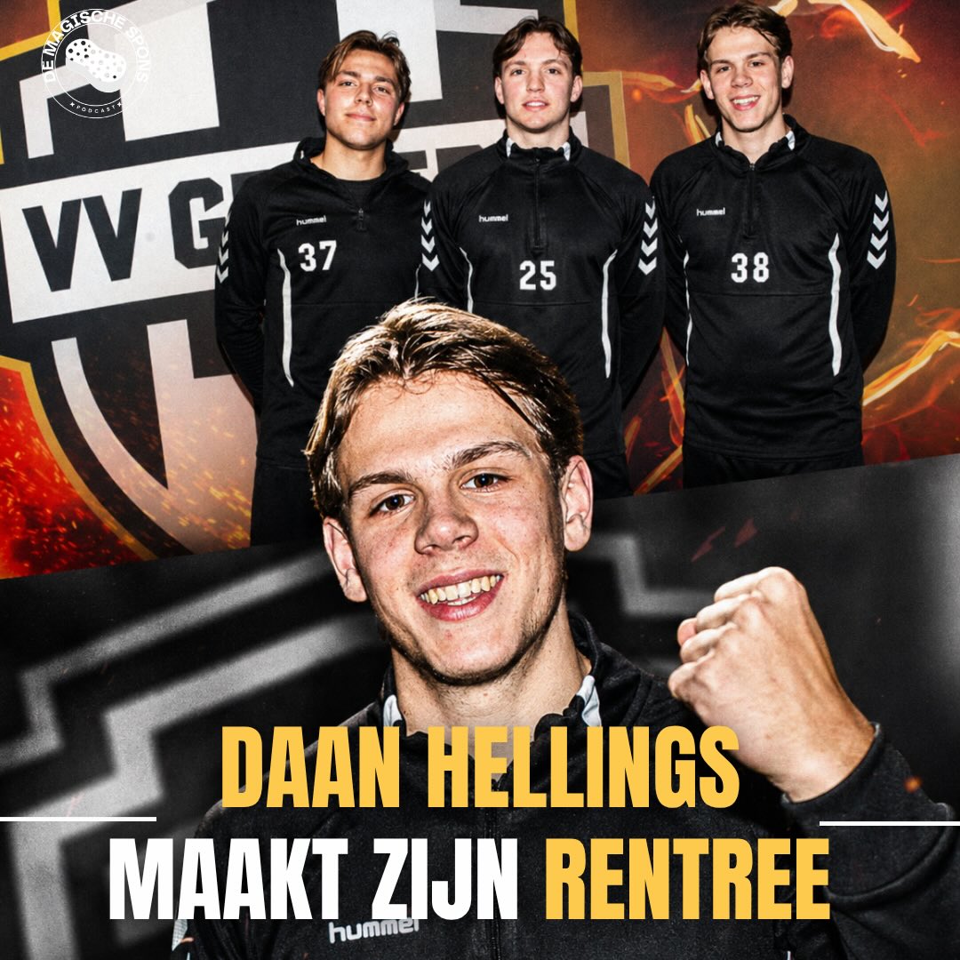 Toch nog een lichtpuntje voor VV Gemert: rentree voor Daan Hellings