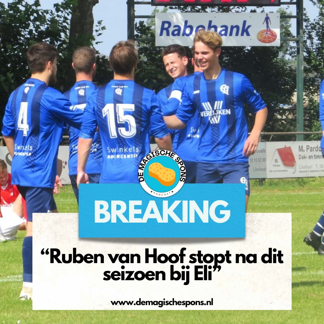 Volgens bronnen gaat Ruben van Hoof aan het einde van het seizoen stoppen bij...