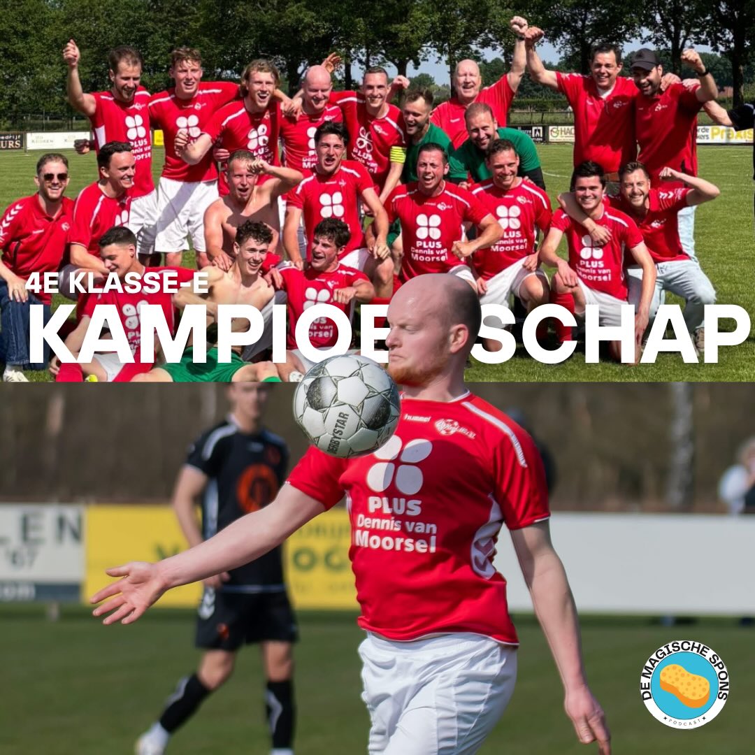 Rood-Wit’67/Plus is kampioen van de 4e klasse-E!👏🏻