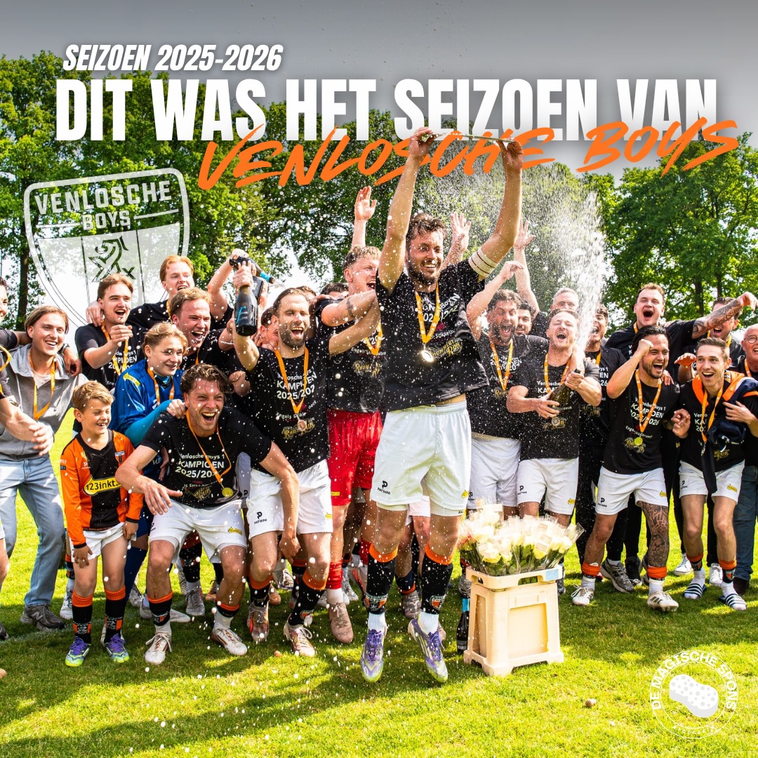 Venlosche Boys werd overtuigend kampioen van de 2e klasse-E!🏆😍