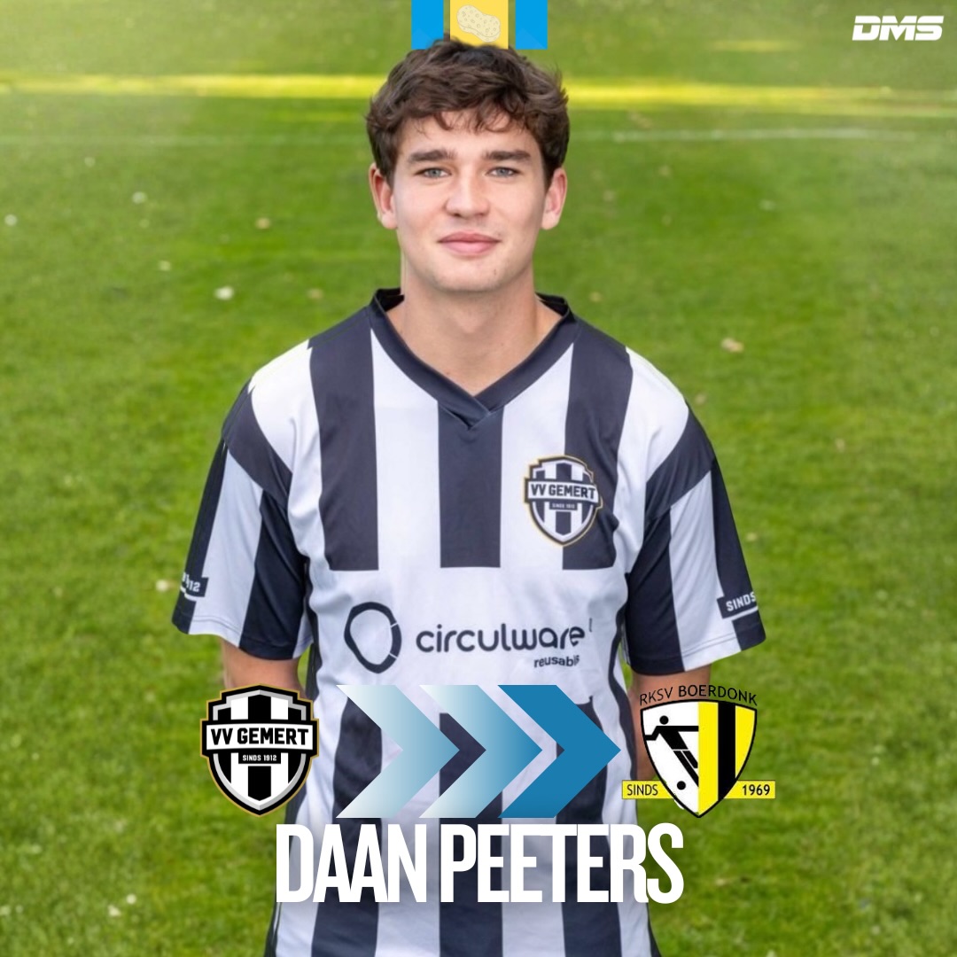 Daan Peeters maakt de overstap van Gemert o23-1 naar vijfdeklasser Boerdonk! ✍🏻